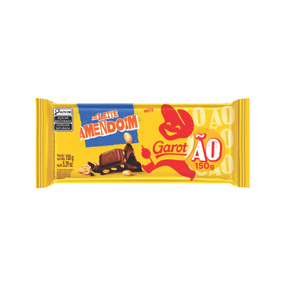 Chocolate Garotão Ao Leite Amendoim 22X150G