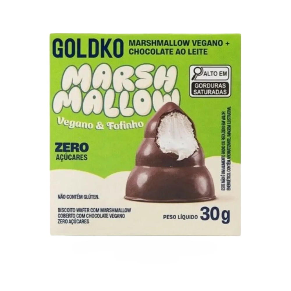 Goldko Marshmallow Vegano + Chocolate ao Leite 30g