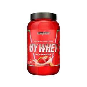 IntegralMédica My Whey 100% Whey Concentrado Morango 900g