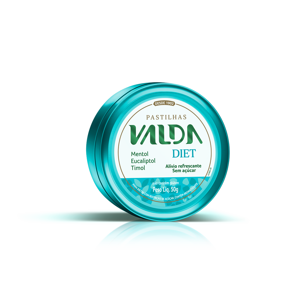 Pastilha Valda Diet Lata 10X50G