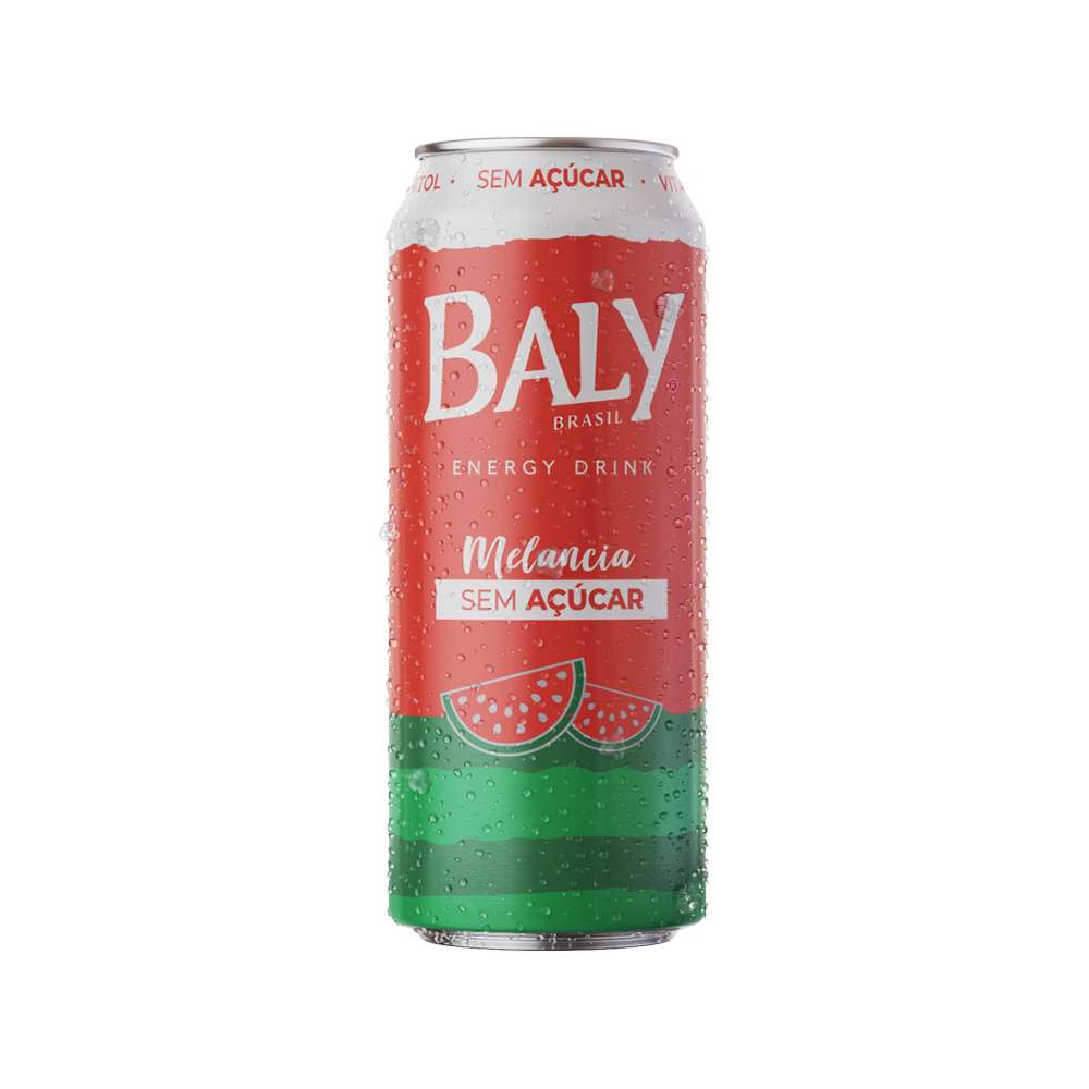 Energetico Baly Lata Melancia S/ Açúcar 6X473Ml