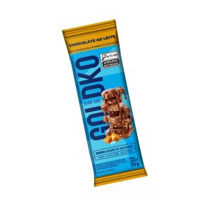 Goldko Barra de Chocolate ao Leite Caramelo e Flor de Sal 20g