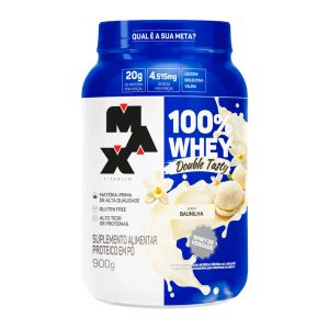 Max Titanium 100% Whey Double Tasty Baunilha 900g