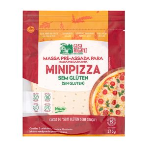 Casa Rigani Mini Pizza Sem Glúten 210g